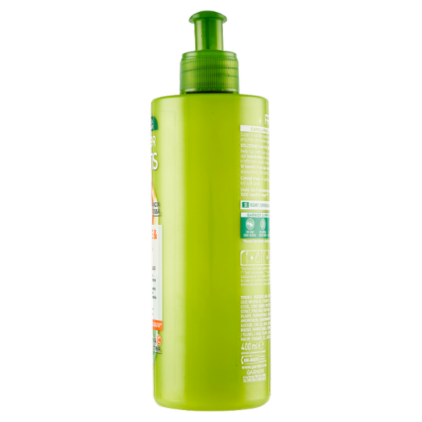 Garnier Fructis Forti & Brillanti, Trattamento 10-in-1 senza risciacquo, 400 ml