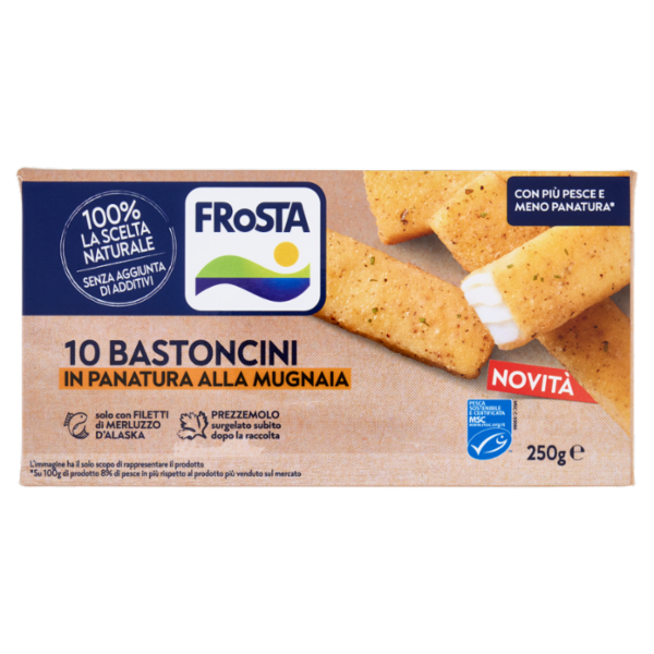 FRoSTA 10 Bastoncini in Panatura alla Mugnaia 250 g