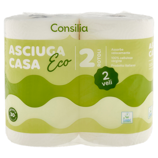 Consilia Asciuga Casa Ecologico 2 Veli 2 rotoli