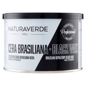 Naturaverde Pro Cera Brasiliana Cera Depilatoria Brasiliana Nera Senza Strisce 400 Ml