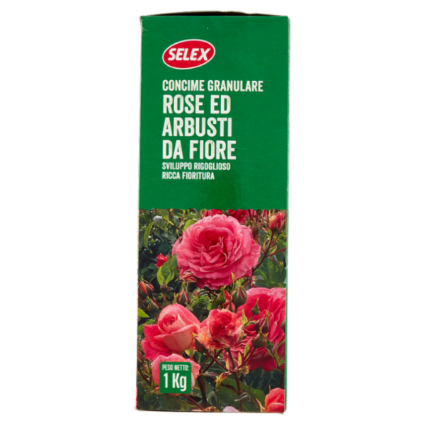 Selex Giardinaggio Concime Granulare per Rose e Fiorite 1 kg