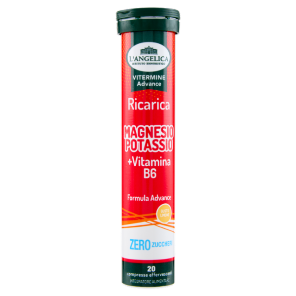 L'Angelica Vitermine Advance Ricarica Magnesio Potassio + Vitamina B6 20 compresse effervescenti 82