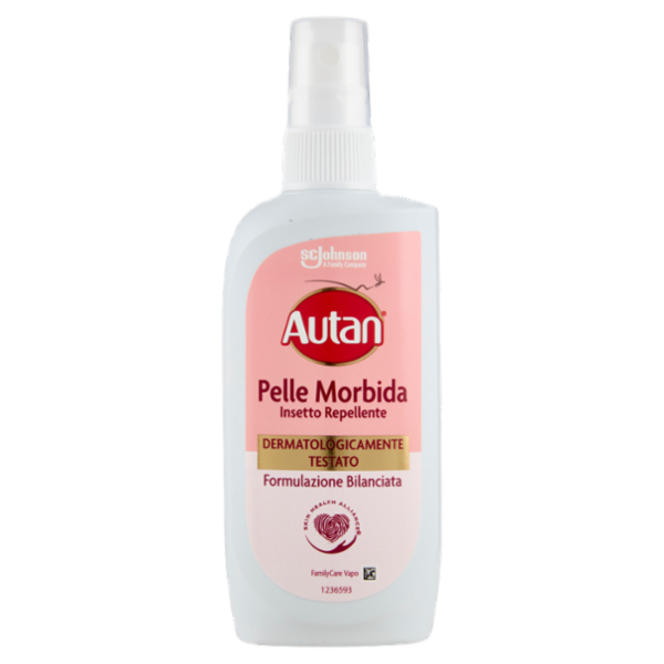 Autan Pelle Morbida Vapo Insetto Repellente e Antizanzare comuni e Tigri 100ml