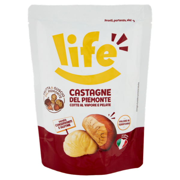 life Castagne del Piemonte Cotte al Vapore e Pelate 125 g
