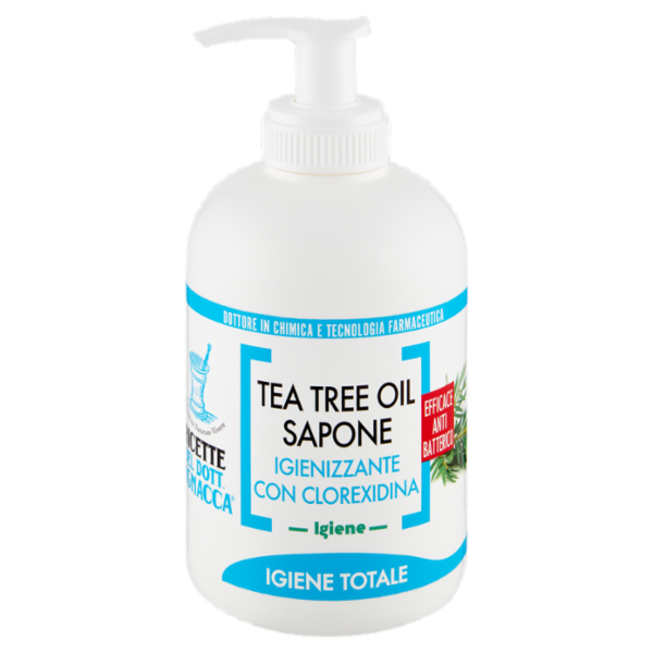 Ricette del Dott. Pignacca Igiene Tea Tree Oil Sapone Igienizzante con Clorexidina 250 ml