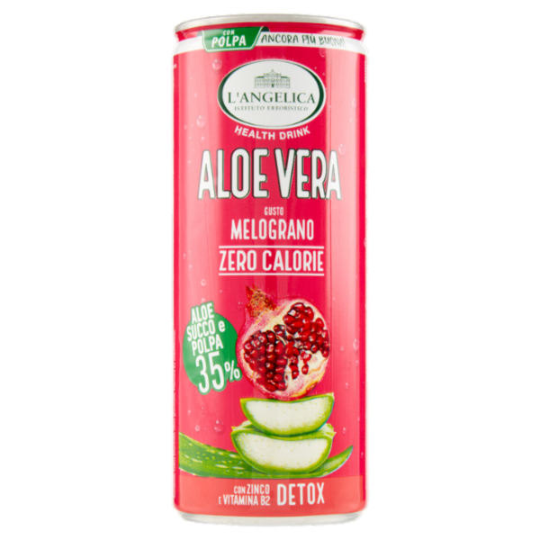 L'Angelica Health Drink Aloe Vera Gusto Melograno Zero Calorie Detox 240 ml