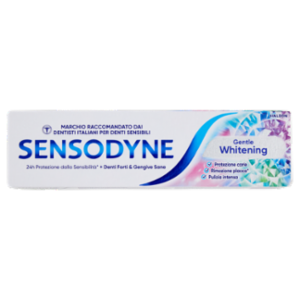 Sensodyne Gentle Whitening Dentifricio Per Denti Sensibili, Denti Forti E Gengive Sane, 75 Ml