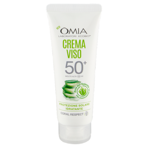 Omia Laboratori Ecobio Crema Viso 50⁺ Molto Alta Aloe del Salento 50 ml