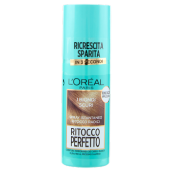L'Oréal Paris Ritocco Perfetto, Spray Correttore Per Radici e Capelli Bianchi, Biondo Scuro, 75 Ml