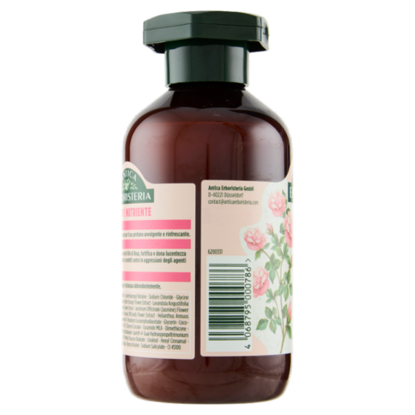 Antica Erboristeria Shampoo Nutriente al profumo di Rosa Capelli secchi 250 ml