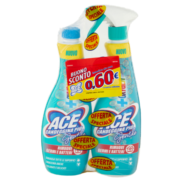 Ace Candeggina Più Gentile +Oxygen 2 x 650 ml