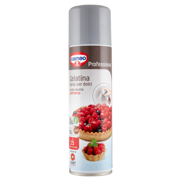 cameo Professional Gelatina Spray per dolci gusto neutro post-forno 190 ml