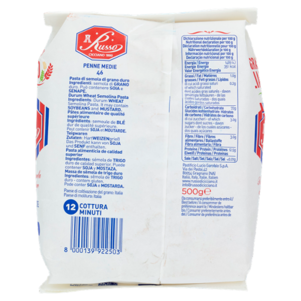 Russo Penne Medie 46 500 g
