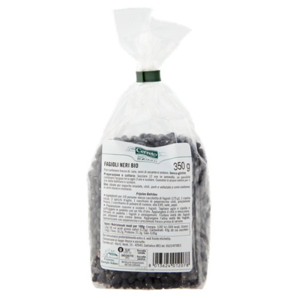 Cerreto i Legumi Fagioli Neri Bio 350 g