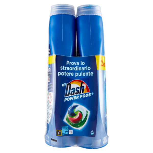 Dash Detersivo Liquido Lavatrice, Classico, 2x25=50 Lavaggi 2x1250ml