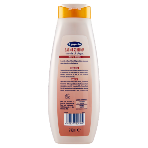 IL GIGANTE Bagno Schiuma con olio di argan 750 ml