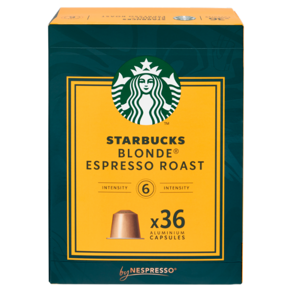 STARBUCKS Blonde Espresso Roast By Nespresso Caffè Espresso 36 capsule 188 g