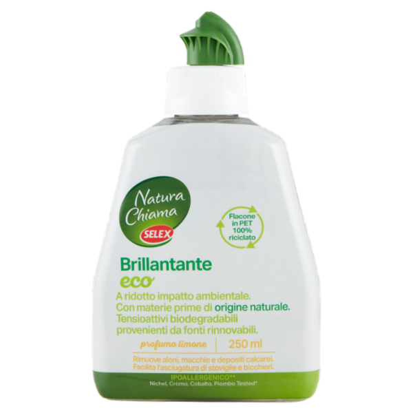 Selex Natura Chiama Brillantante per Lavastoviglie Limone Ecologico 250 ml