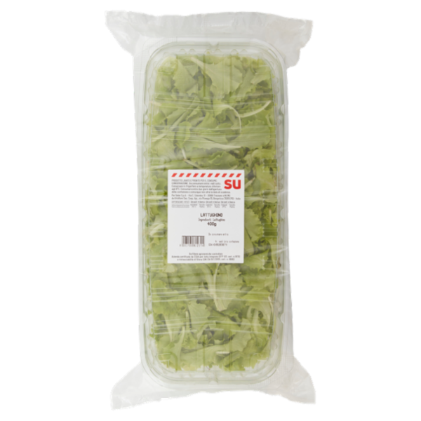 Sù Lattughino Lavato e Pronto per il Consumo in Vaschetta 400 g