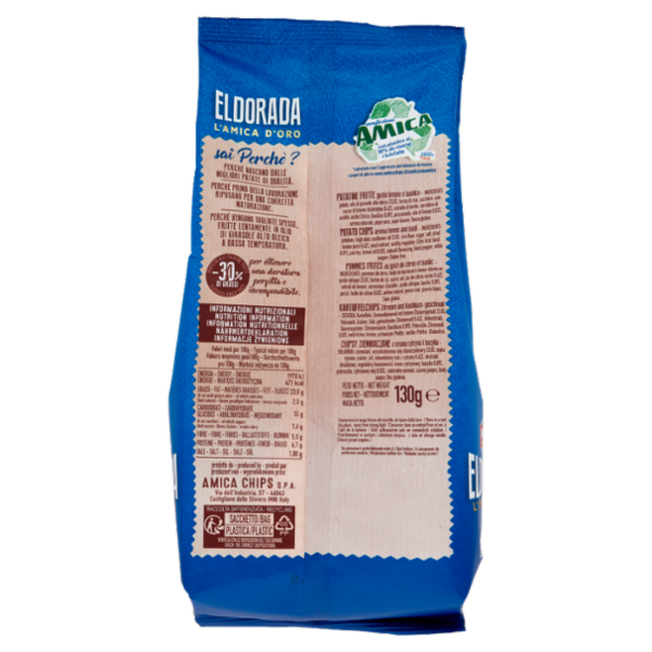 Amica Chips Eldorada Gusto Limone Basilico 130 g