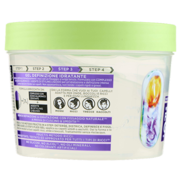 Garnier Fructis Metodo Ricci Flexi Gel Step 3 Gel Definizione Idratante 370 ml