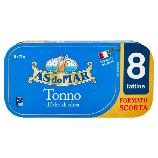 Asdomar Tonno all'olio di oliva 8 x 70 g