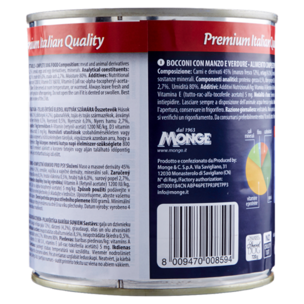 Special Dog Bocconi cotti al forno con Manzo e Verdure 720 g