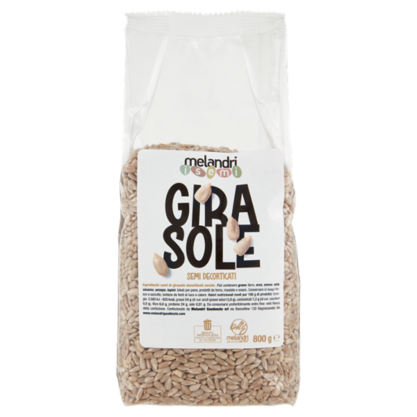 melandri i semi Girasole Semi Decorticati 800 g