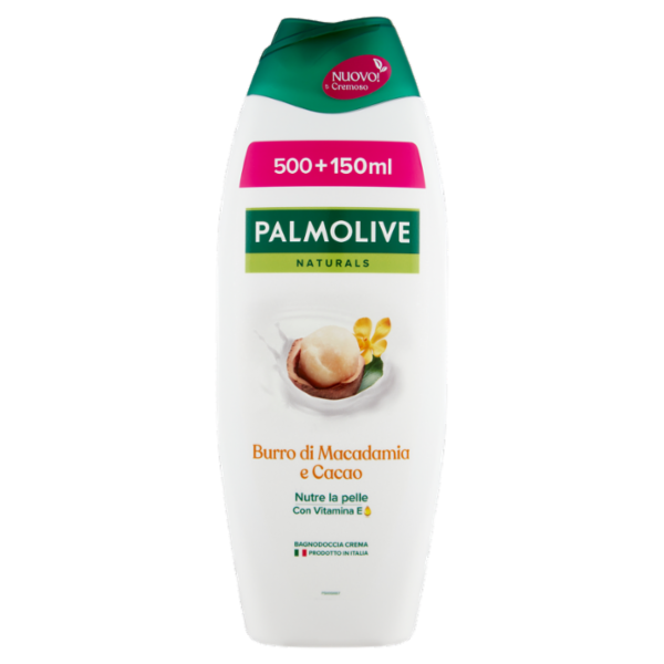 Palmolive bagnoschiuma Naturals Macadamia e Cacao idratante 650 ml