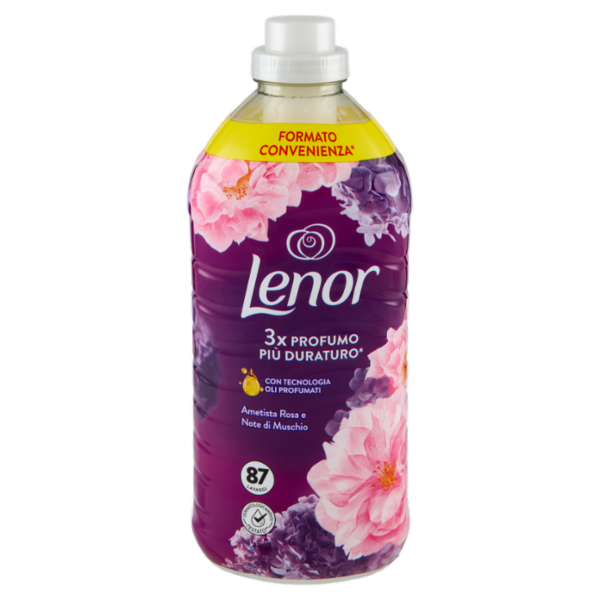 Lenor Ammorbidente Lavatrice Concentrato, Ametista Rosa e Note di Muschio, 87 Lavaggi 1,827 L