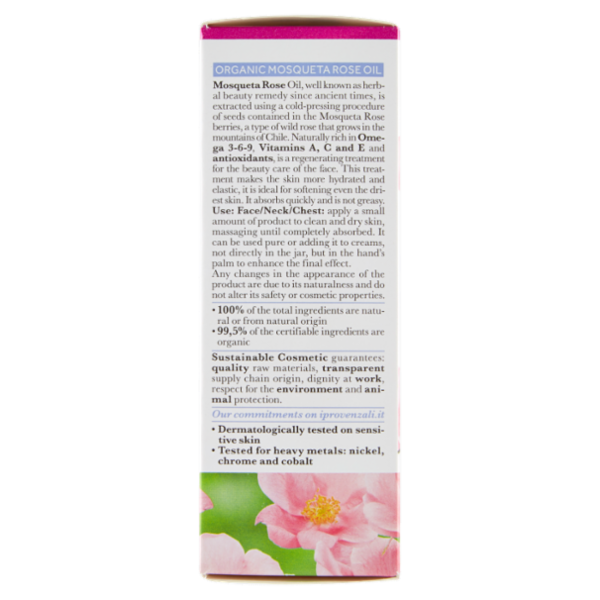 I Provenzali Bio Olio Viso Biologico Rosa Mosqueta 30 ml