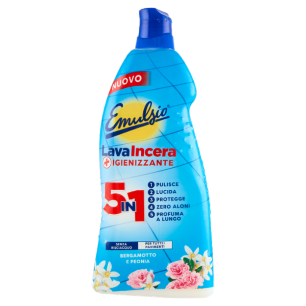 Emulsio LavaIncera Igienizzante 5in1 Bergamotto e Peonia 875 ml