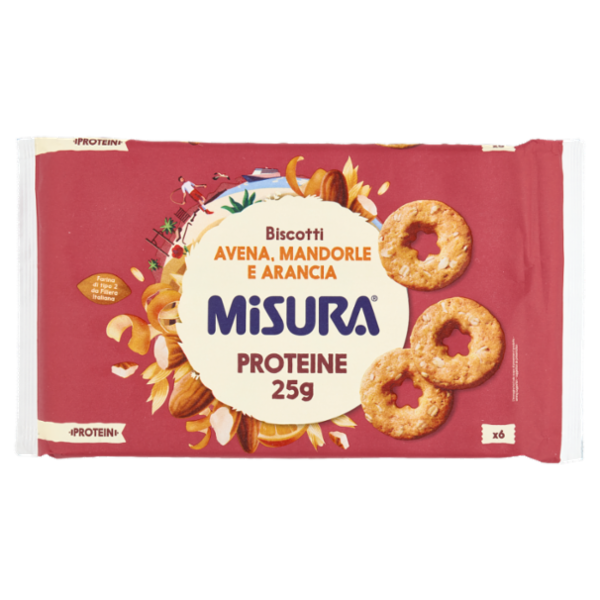 Misura Protein Biscotti Avena, Mandorle e Arancia 260 g