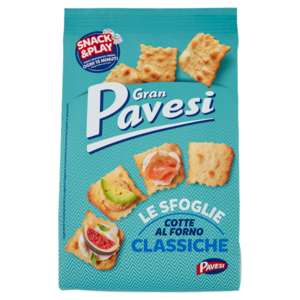 Gran Pavesi le Sfoglie Classiche Snack Cotto al Forno 180g