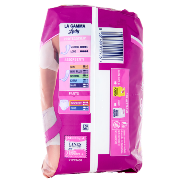 Lines Specialist Lady Pants Discreet Tg.L 7 pz