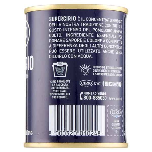 Cirio Supercirio Concentrato di Pomodoro 140 g