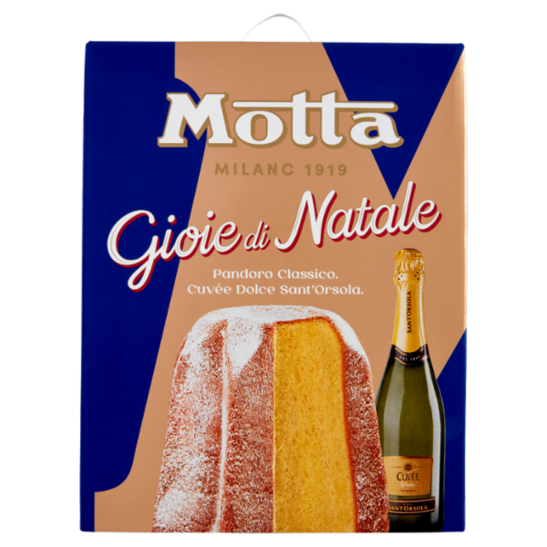Motta Gioie di Natale Pandoro Classico 700 g + Spumante Cuvée Dolce Sant'Orsola 75 cl
