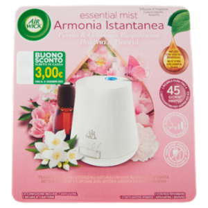 Air Wick Diffusore Di Fragranza Con Oli Essenziali Peonia e Gelsomino Profumatore Per Ambiente 20 Ml
