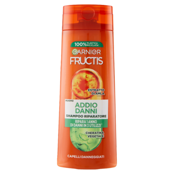 Garnier Fructis Shampoo Riparatore Addio Danni, per capelli danneggiati, 250 ml