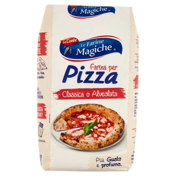 Le Farine Magiche Farina per Pizza Classica o Alveolata 1000 g