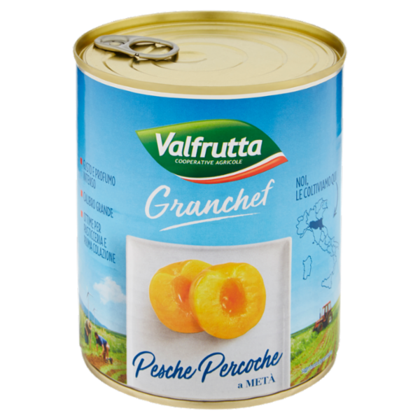 Valfrutta Granchef Pesche Percoche a Metà 822 g