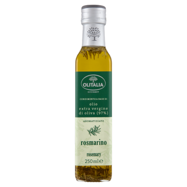 Olitalia Gourmet Condimento a Base di olio extra vergine di oliva (97%) rosmarino 250 ml