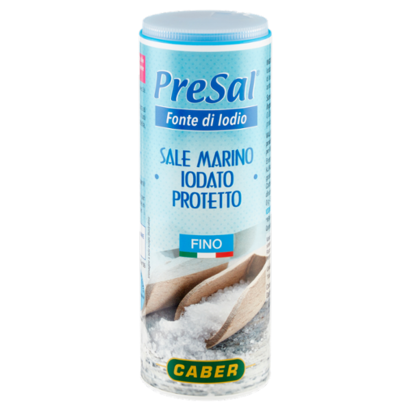 Caber PreSal Sale Marino iodato con Iodio Protetto Fino 220 g