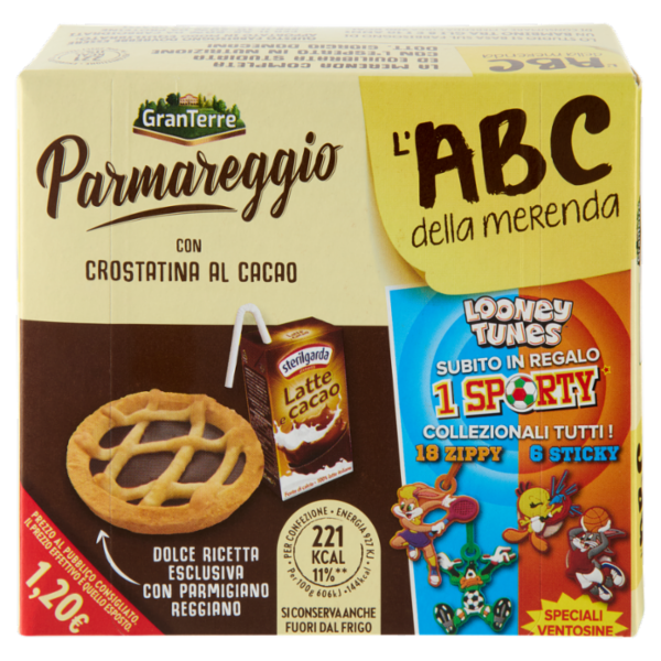Parmareggio l'ABC della merenda con Crostatina al Cacao