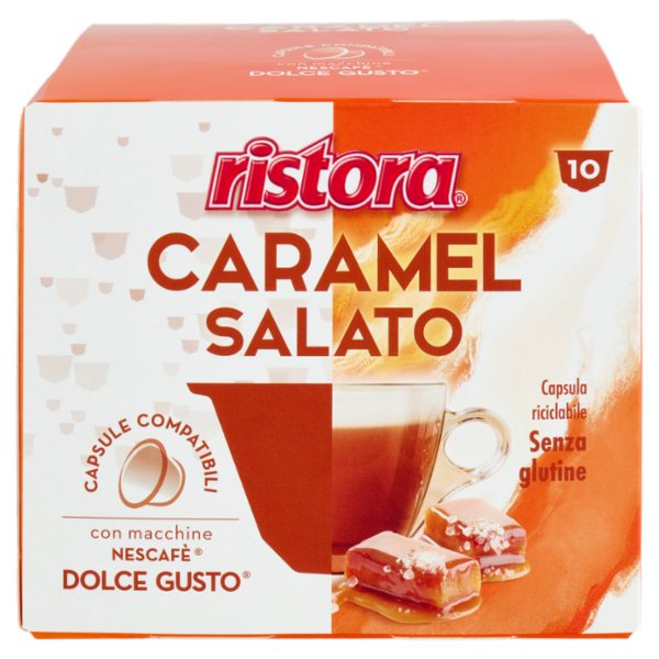 ristora Caramel Salato Capsule Compatibili con macchine Nescafè Dolce Gusto 10 x 17 g