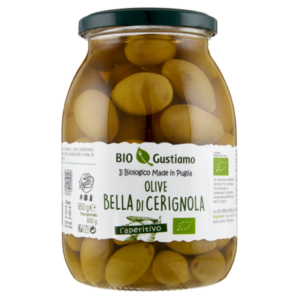 Bio Gustiamo Olive Bella di Cerignola 950 g