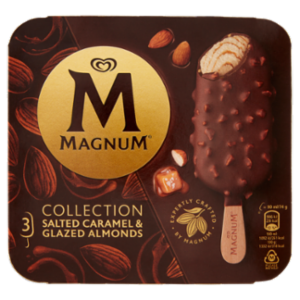 Magnum Collection Salted Caramel & Glazed Almonds 3 x 74 g