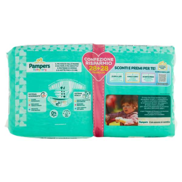 Pampers Baby-dry 3 Midi 28+28 pz