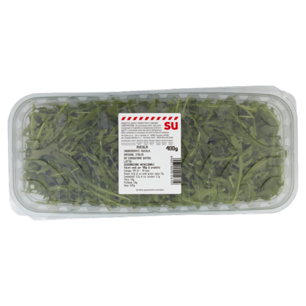 Sù Rucola Lavata e Pronta per il Consumo in Vaschetta 400 g