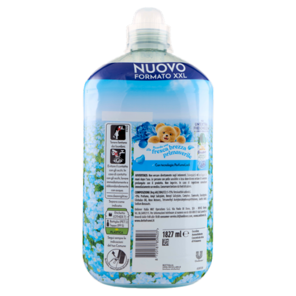 Coccolino Ammorbidente Concentrato Fresh Aria di Primavera 87 Lavaggi 1827 ml